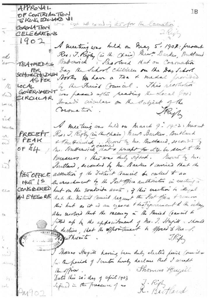 Parish Council Minutes 1902