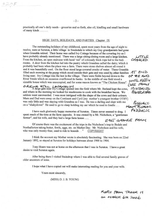 Letter to Mr Preston (page 2)