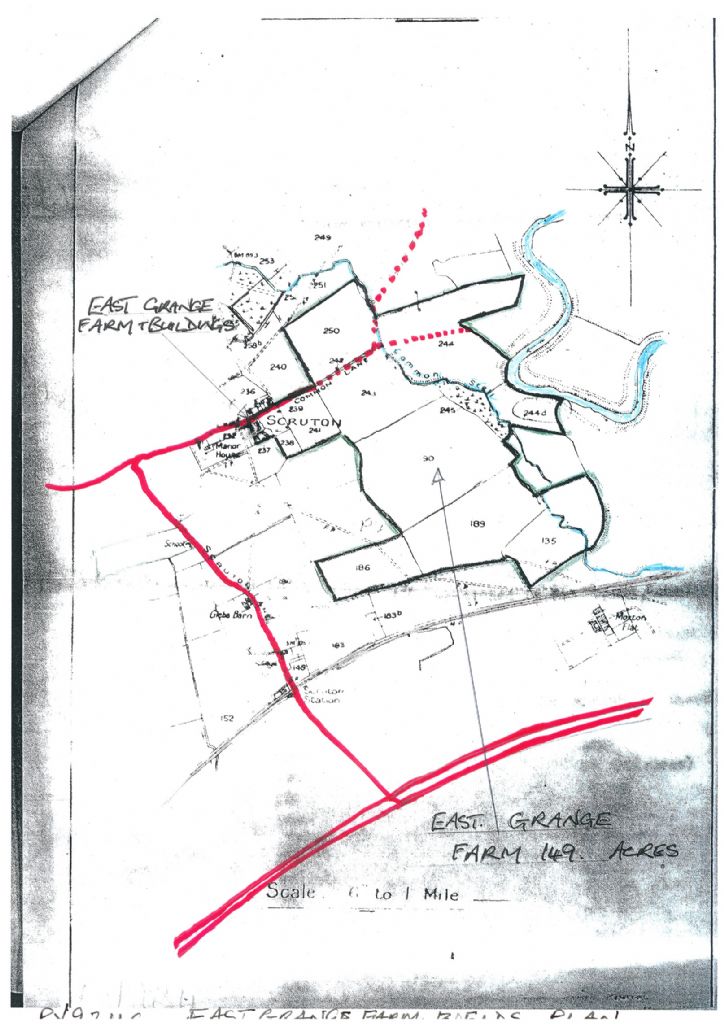 Map of East Grange Farm