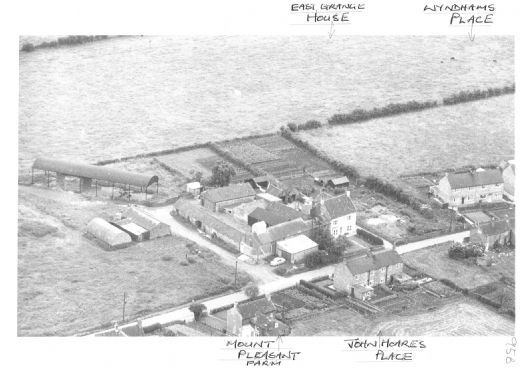 East Grange Farm - aerial view